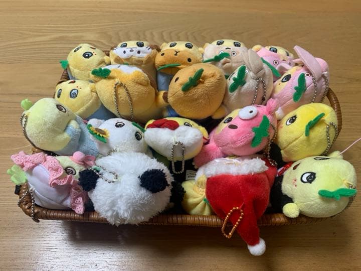 ふなっしー ぬいぐるみ カゴいっぱいセット