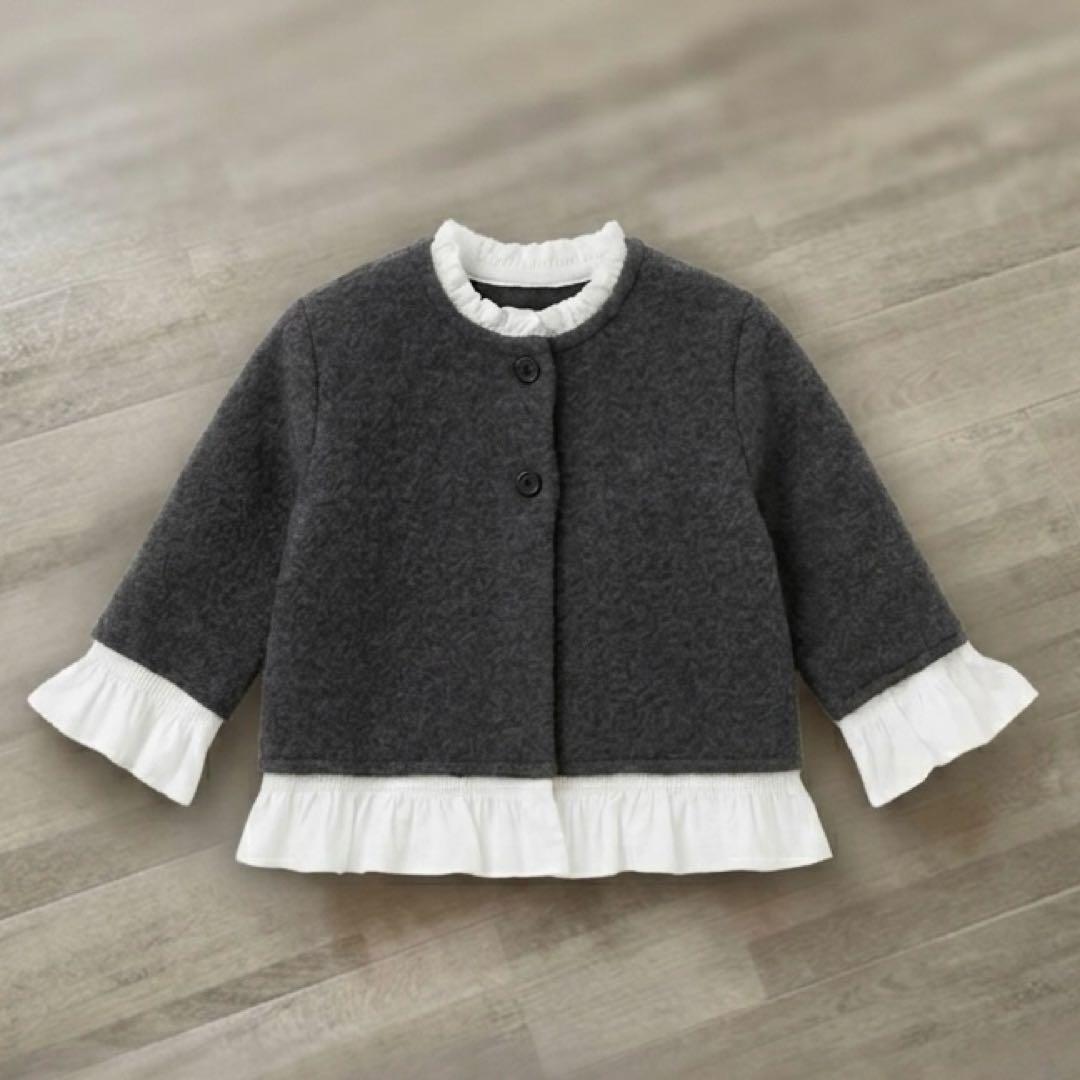 美品　ZARA ザラ ポプリンコンビニットジャケット S