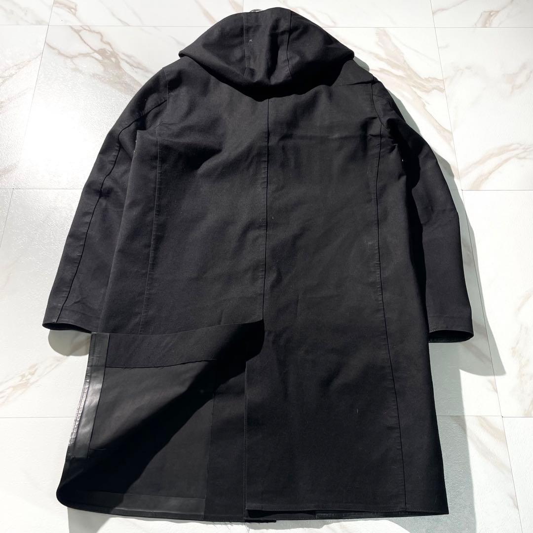 入手困難✨ マッキントッシュ フード ロングコート ウール素材 ハンドメイド 黒