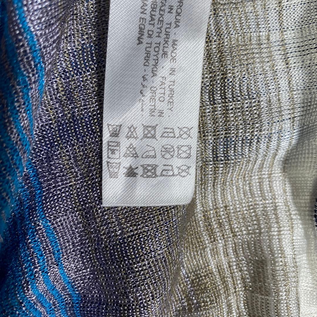 完売品♡ZARA グラデーションニット ロングカーディガン プリーツ調 M位