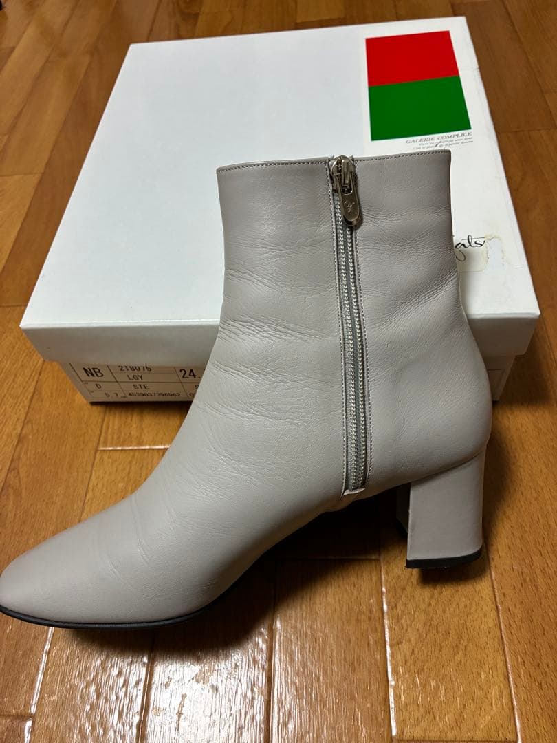 銀座かねまつ⭐︎ 晴雨兼用ショートブーツ⭐︎24.5cm