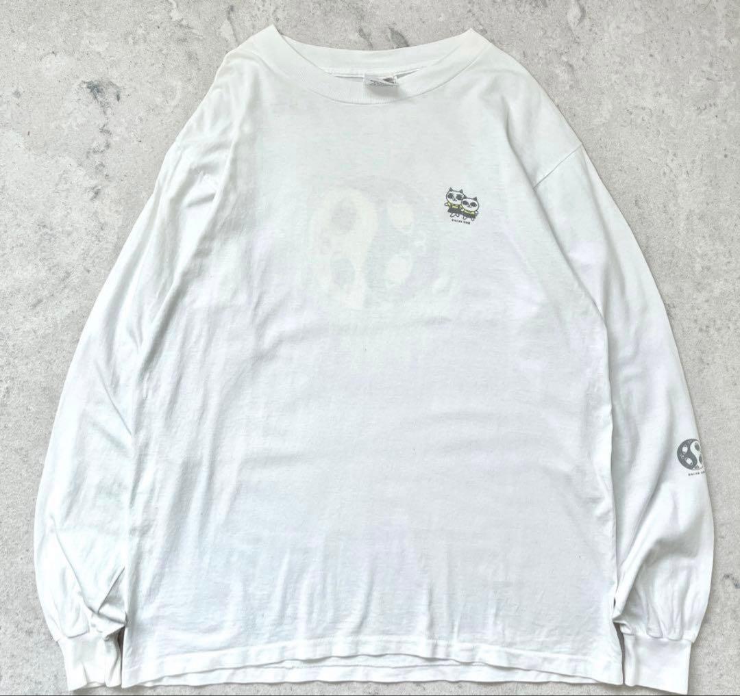 希少 ねこぢる USA製 Lサイズ 長袖 Tシャツ ロンTアニメ 90s 大和堂