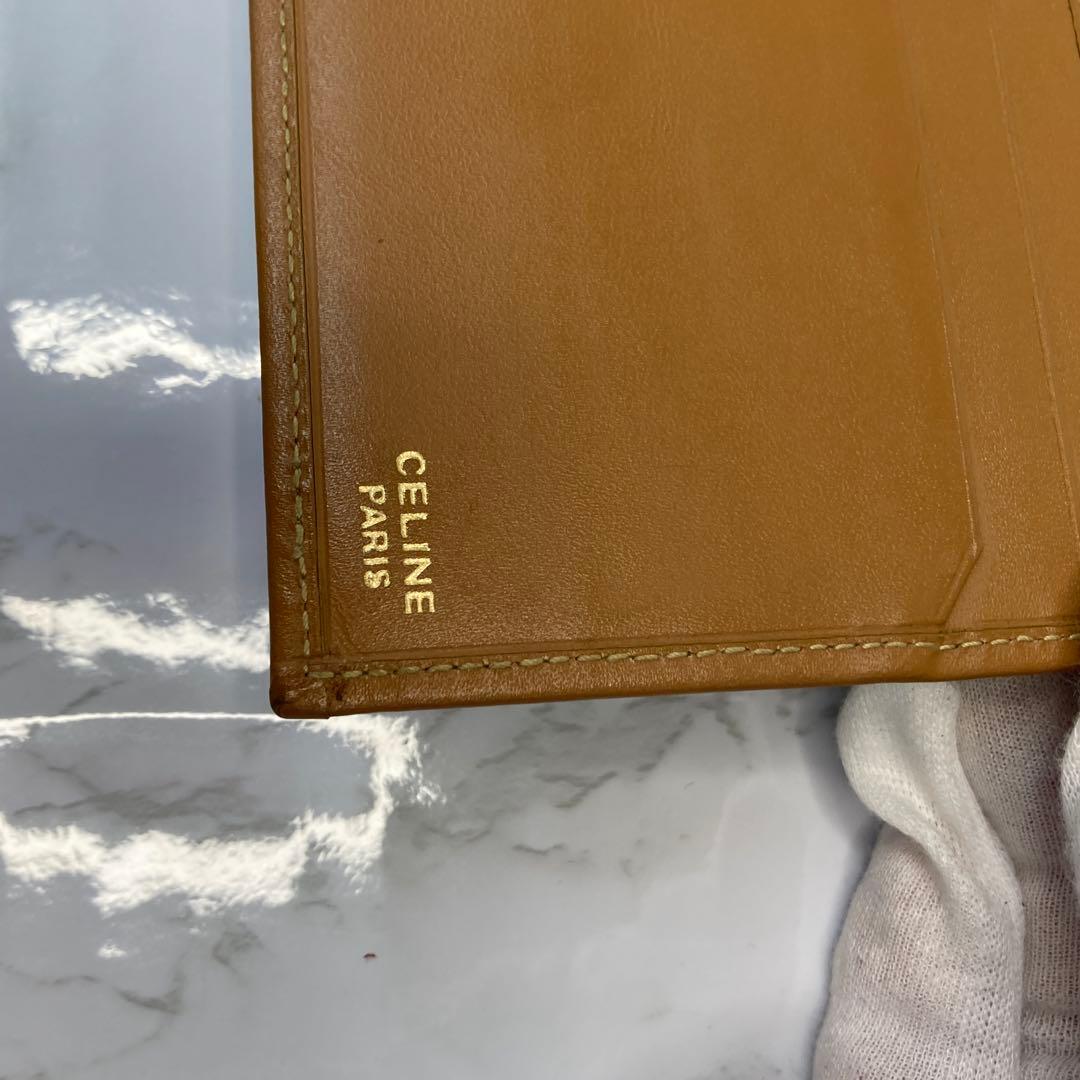 ⭐︎平日キャンペーン⭐︎ CELINE セリーヌ　マカダム柄　財布 ブラウン