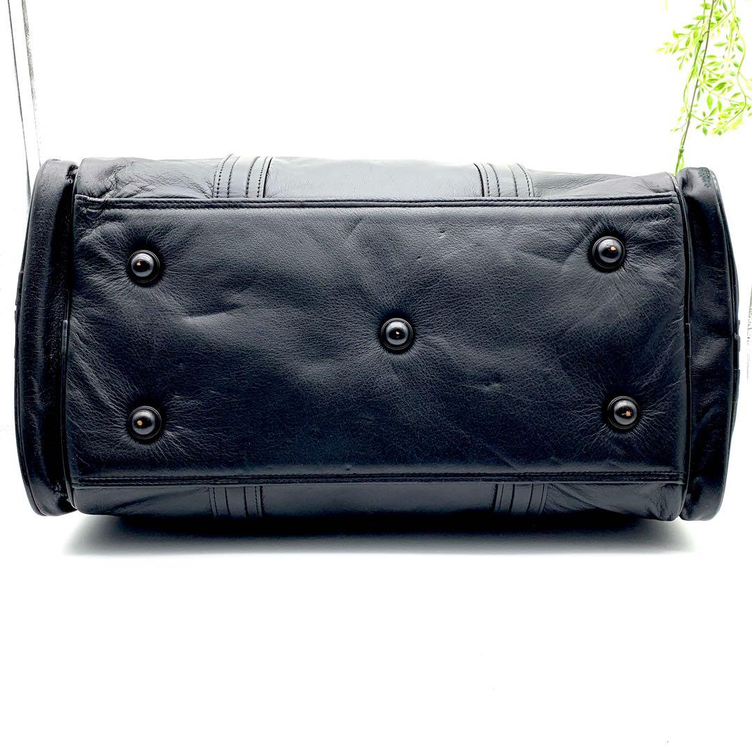 【美品】ARGADIS レザー ボストンバッグ 2WAY 大容量 ブラック