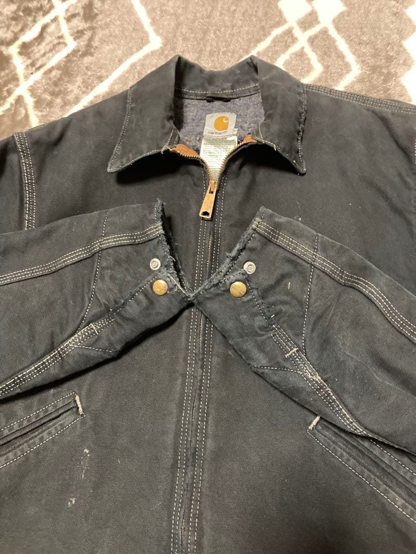 小*鉄様 carhartt デトロイトジャケット　j146 WET ブラック