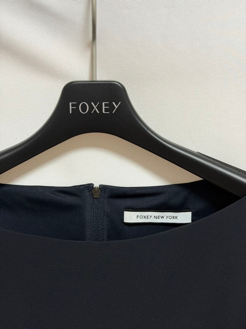 FOXEY フォクシーニューヨーク 41004 ワンピース 40 ネイビー