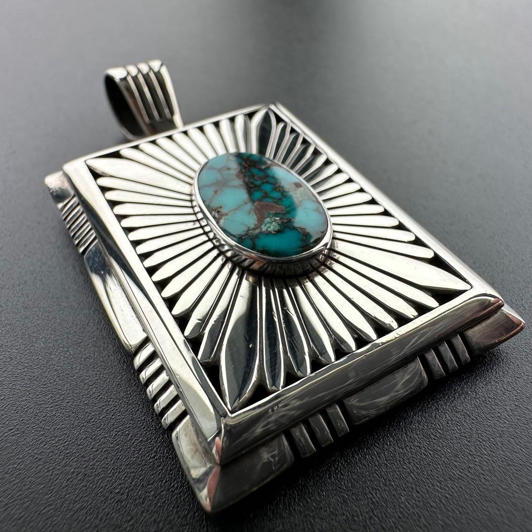 【美品】Navajo Howard Nelson ビズビーターコイズ　ペンダント