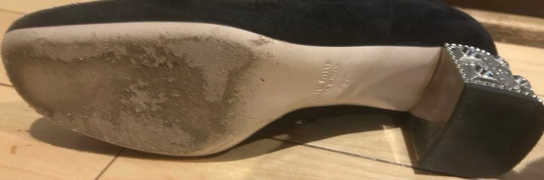 中古　美品　ミュウミュウ　ブーツ　黒　箱あり 37 23.5