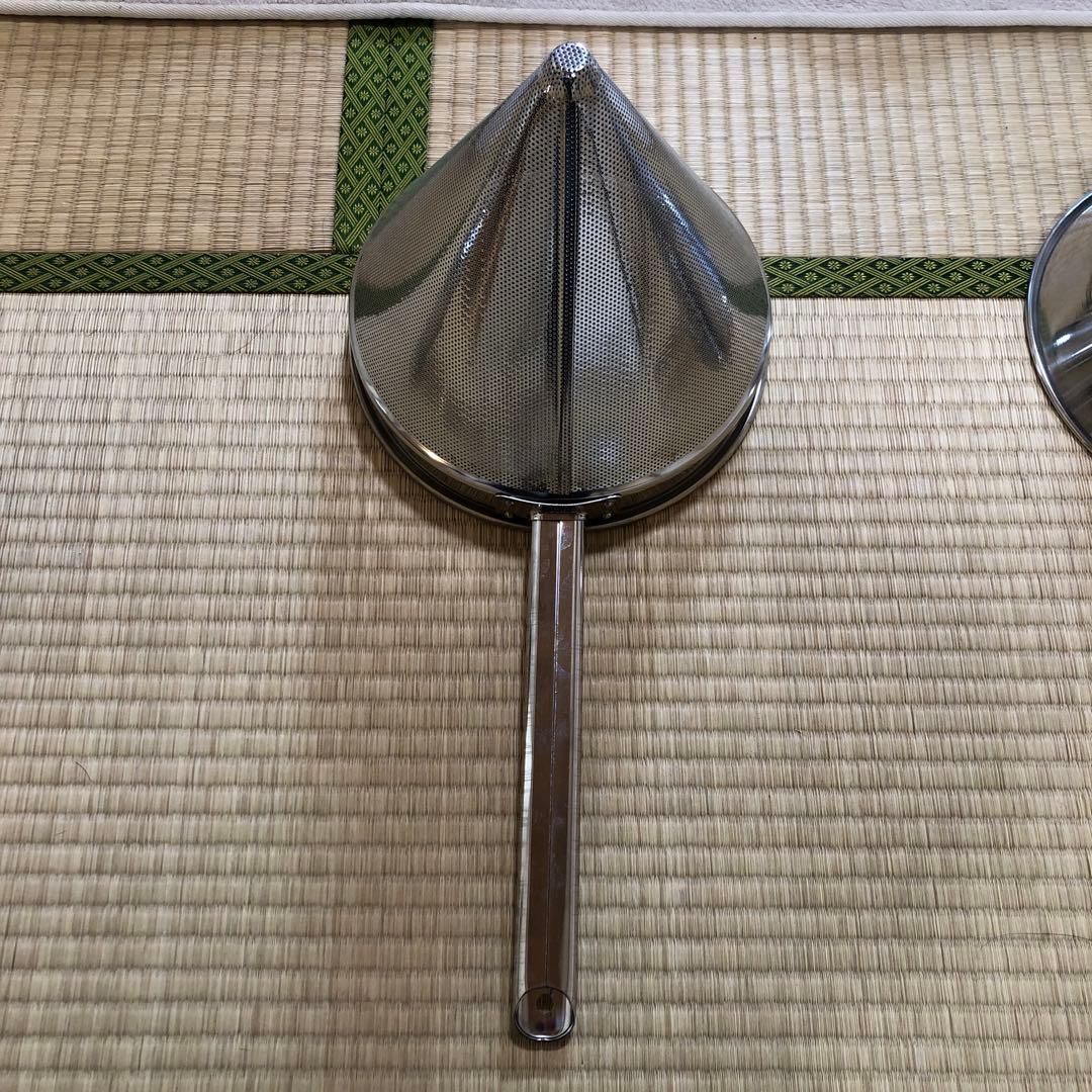 三宝産業 YUKIWAUK 18-8 スープ漉し 24cm２個とお玉3点セット
