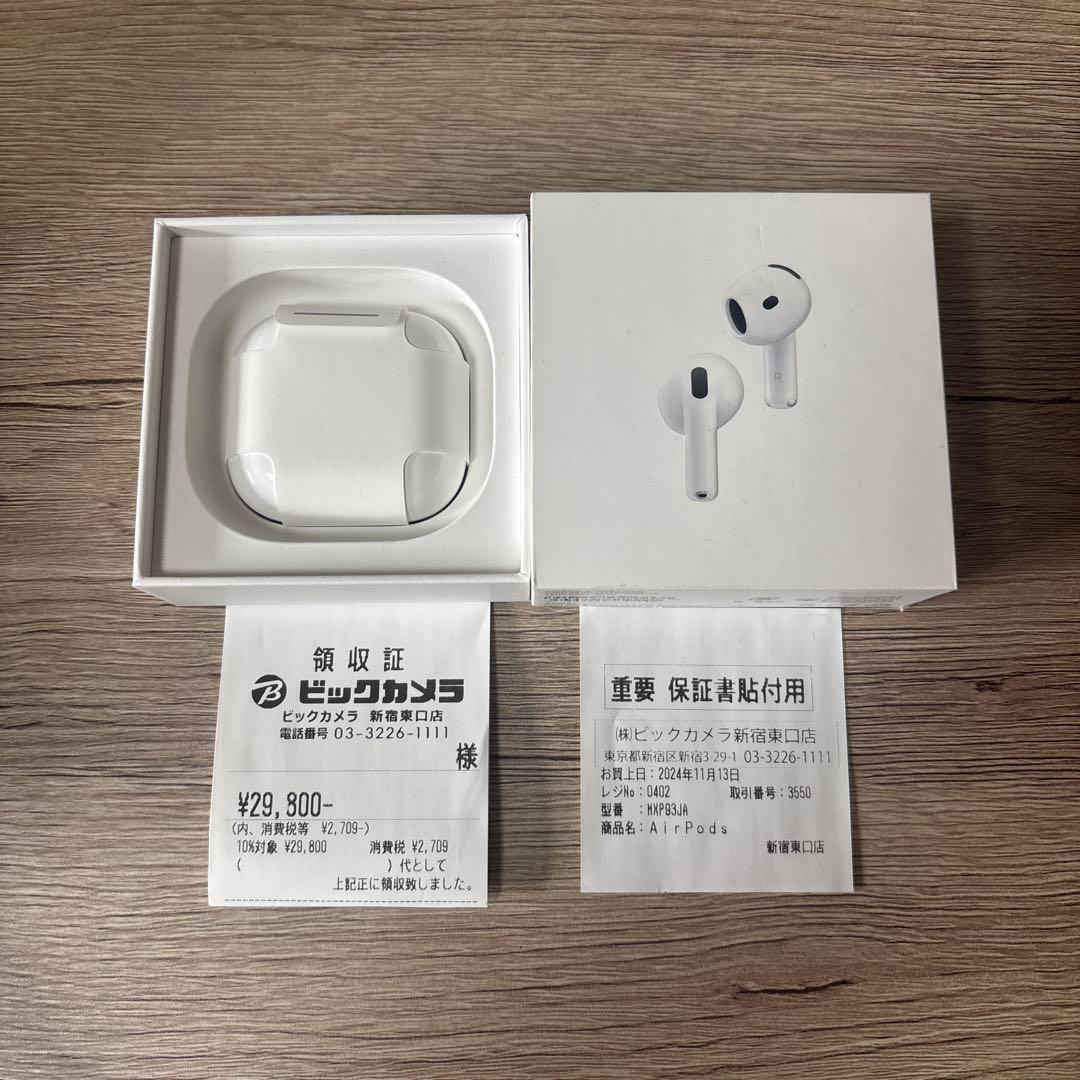 AirPods 第4世代　ノイズキャンセリング対応