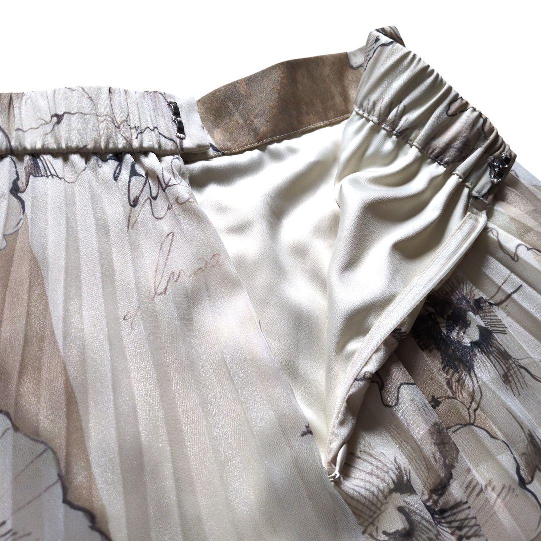 美品 Ameri HOLLY VINTAGE PLEATS SKIRT M 花柄