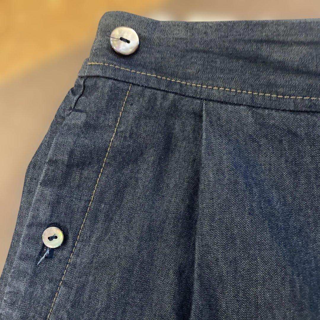 め*ぐ様 パラスパレス インディゴダークデニム キュロットパンツ