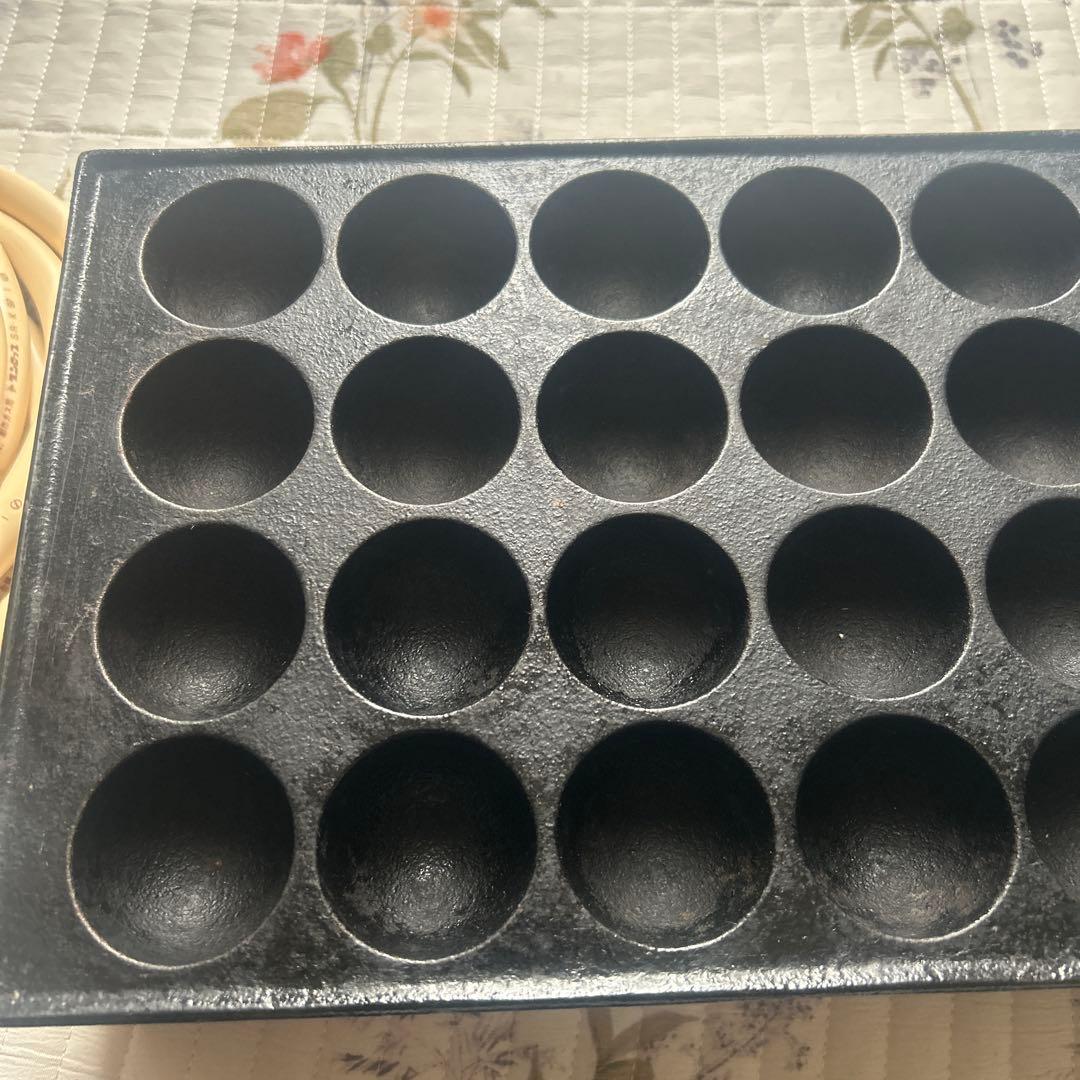 山岡金属たこ焼き器 24穴 ガスバルブ付き