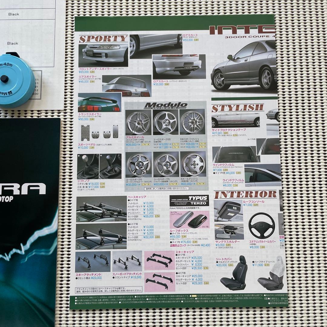 HONDA ホンダ　INTEGRA インテグラ　カタログ　DC2 VTEC 無限