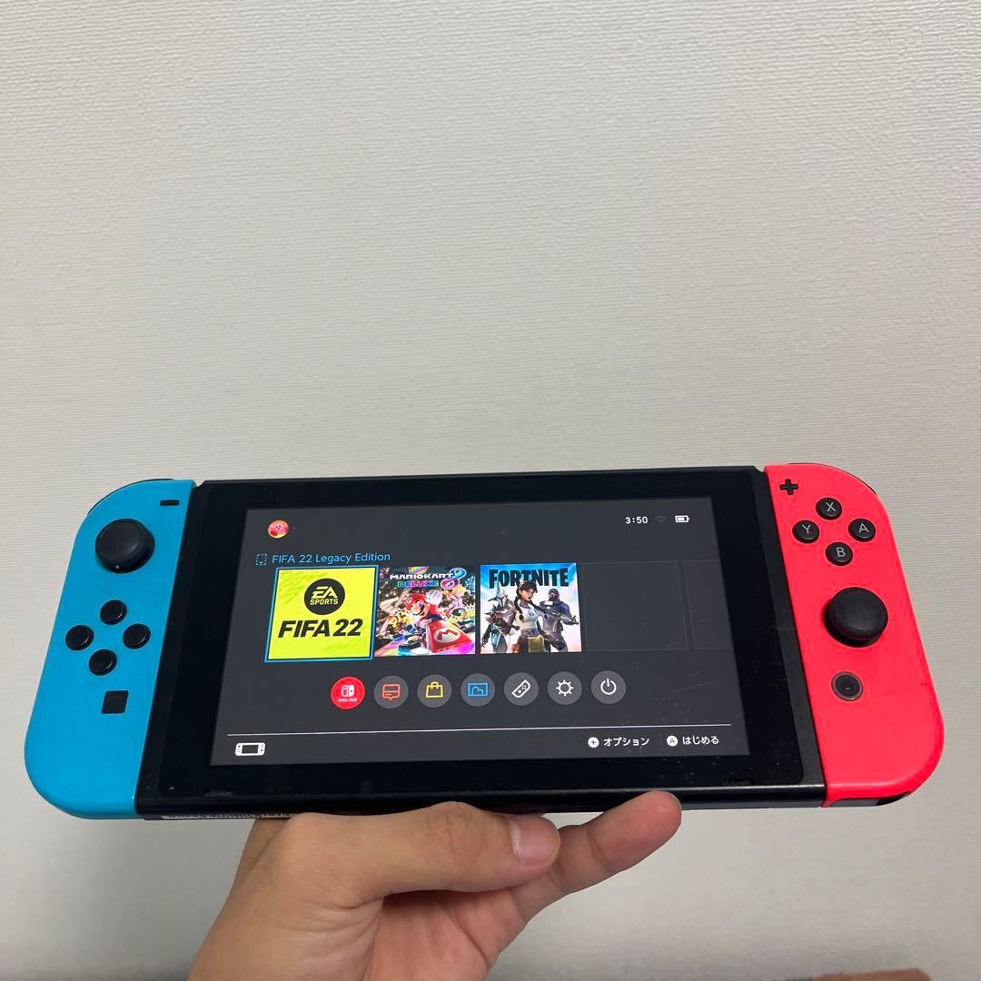 Nintendo Switch 本体 青/赤　充電溜まるのが遅い