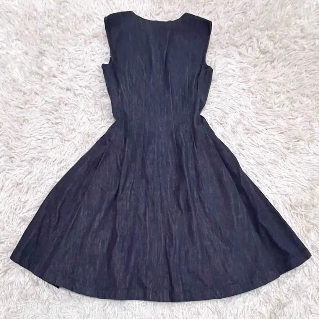 美品　フォクシーニューヨーク　デニムワンピース　ダブルジップ　38 ダブルジップ