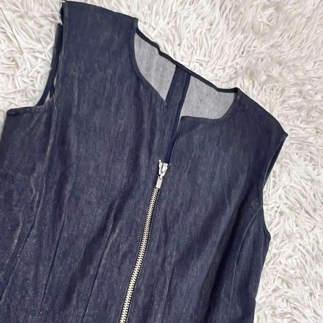美品　フォクシーニューヨーク　デニムワンピース　ダブルジップ　38 ダブルジップ