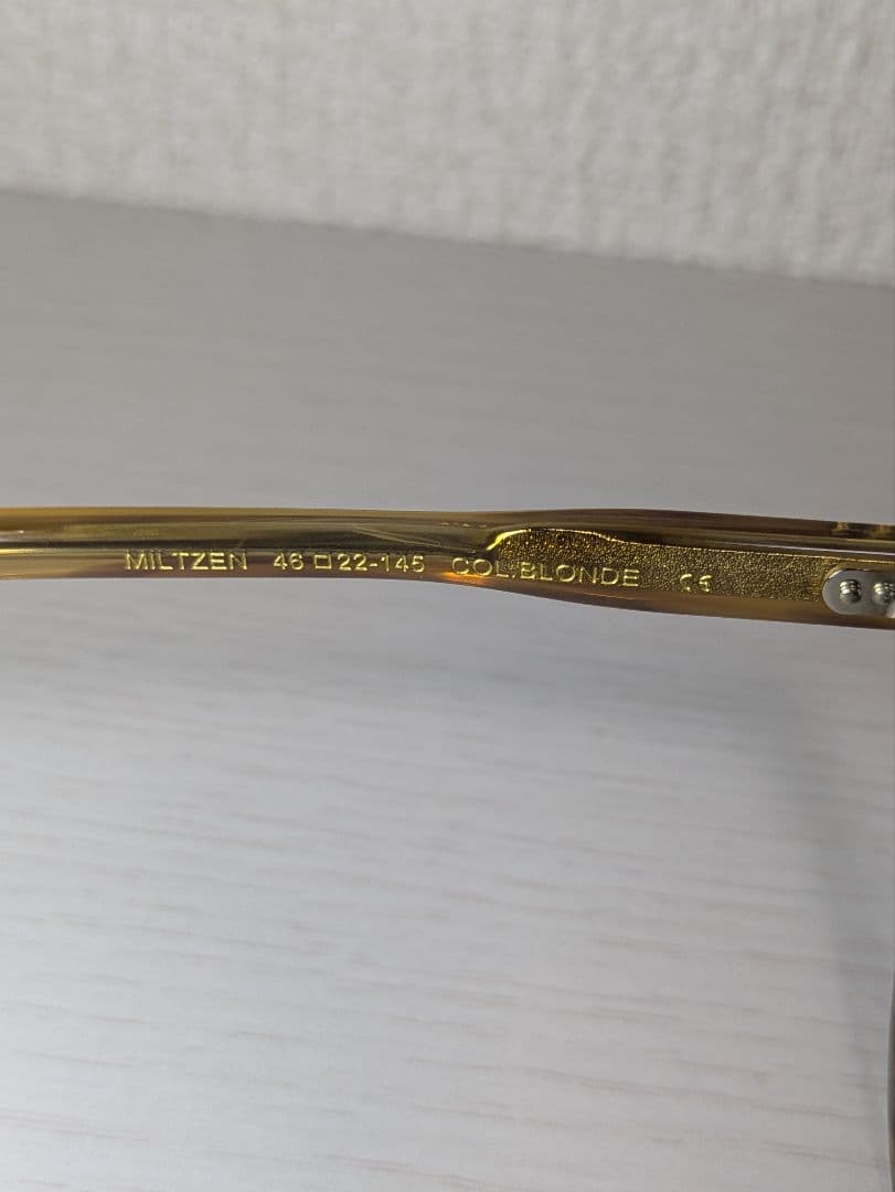新品未使用 MOSCOT MILTZEN サングラス ブラウン×サックス