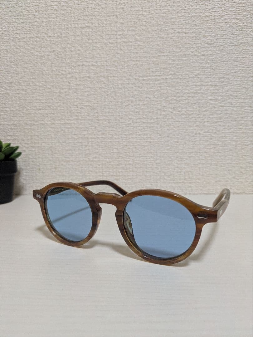 新品未使用 MOSCOT MILTZEN サングラス ブラウン×サックス
