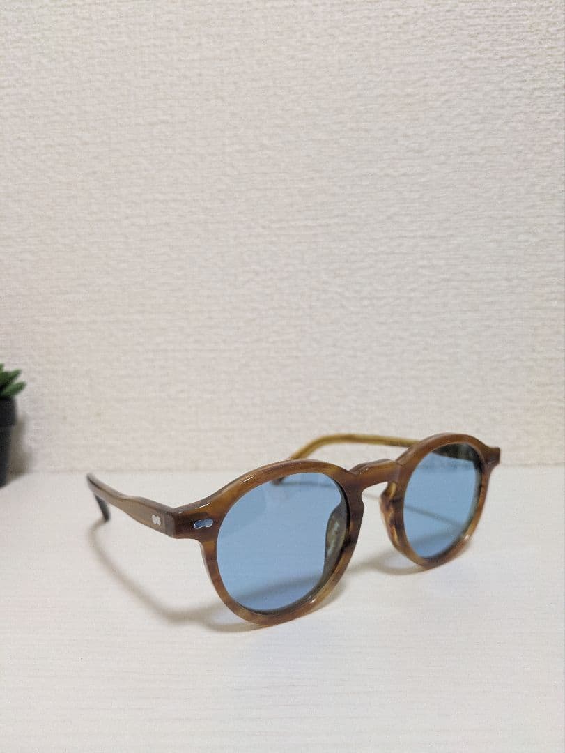 新品未使用 MOSCOT MILTZEN サングラス ブラウン×サックス