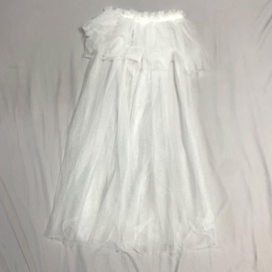 KISHIDAMIKI tulle chain belt 巻きスカート
