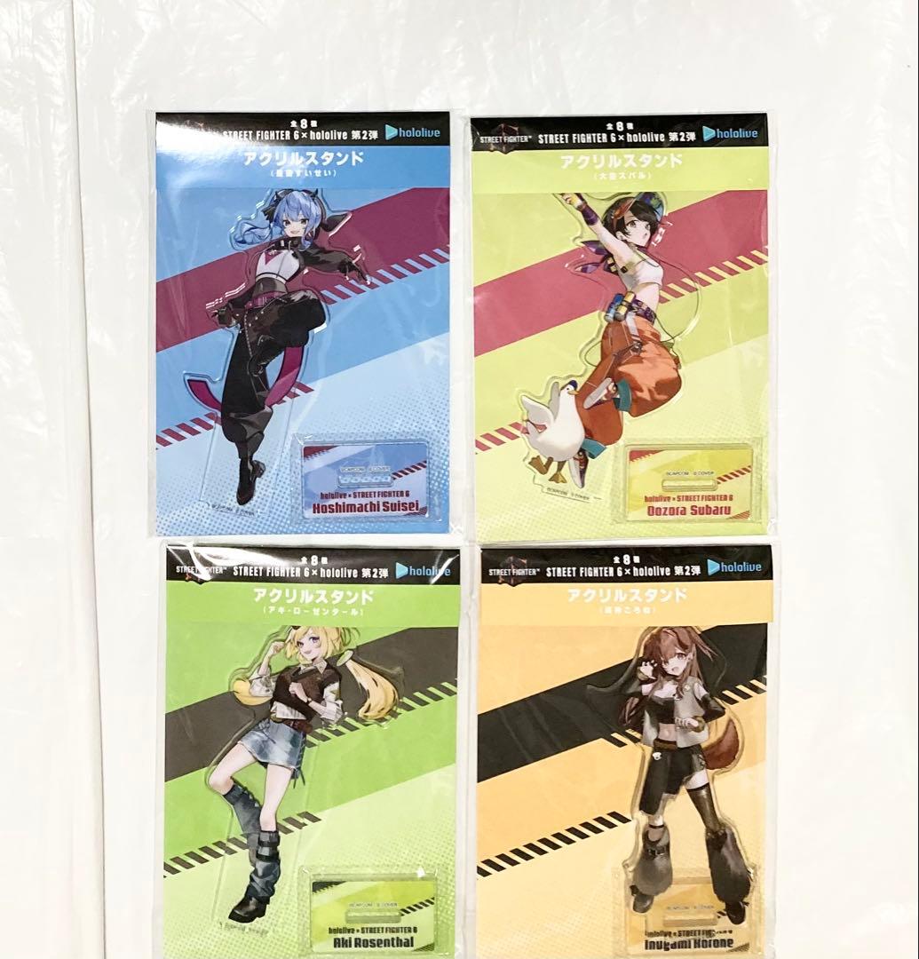 ホロライブ ストリートファイター　クッション　アクスタ　大空スバル　戌神　アキ