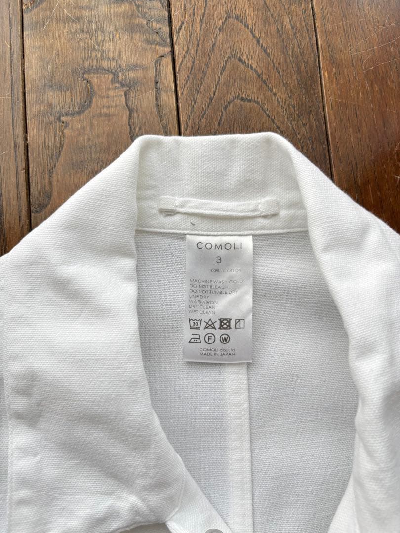 comoli コットンホワイト 1938 ジャケット size3