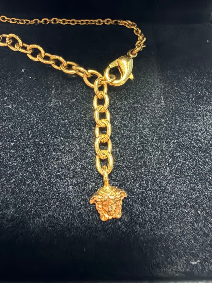 Versace ヴェルサーチ メデューサ ネックレス ゴールド ブラック