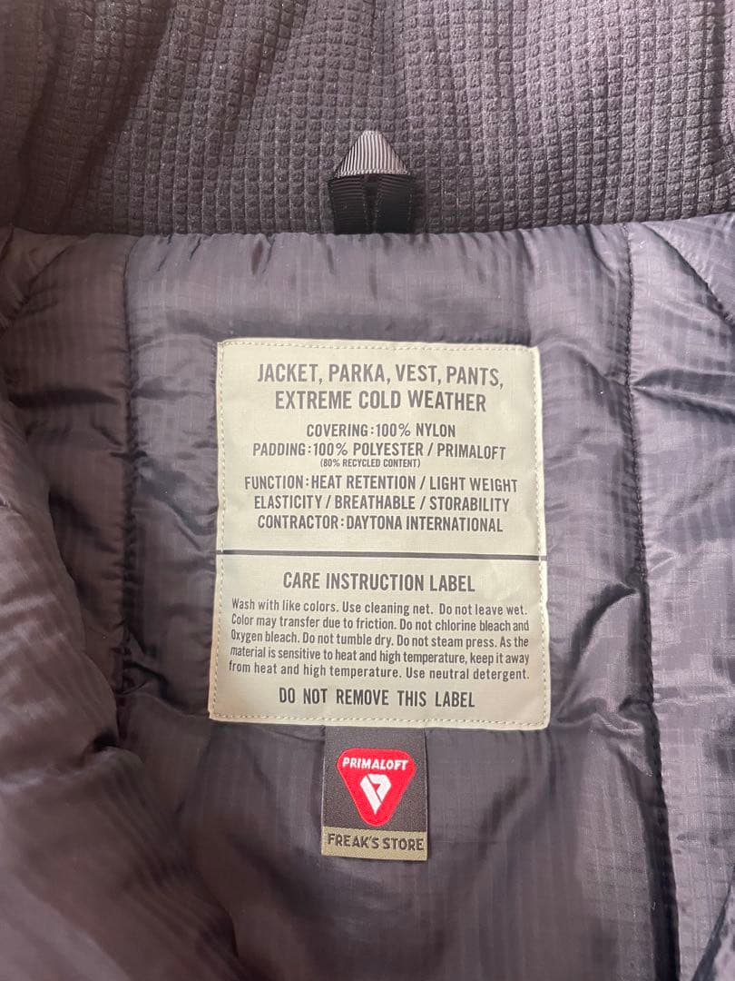 フリークスストアPRIMALOFT JACKET LEVEL7 プリマロフト