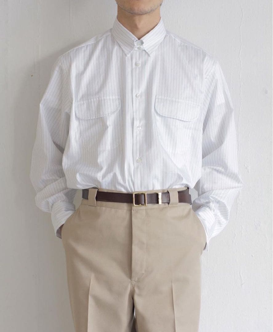 【DRESS（ドレス） 】Officer Tab Collar Shirt