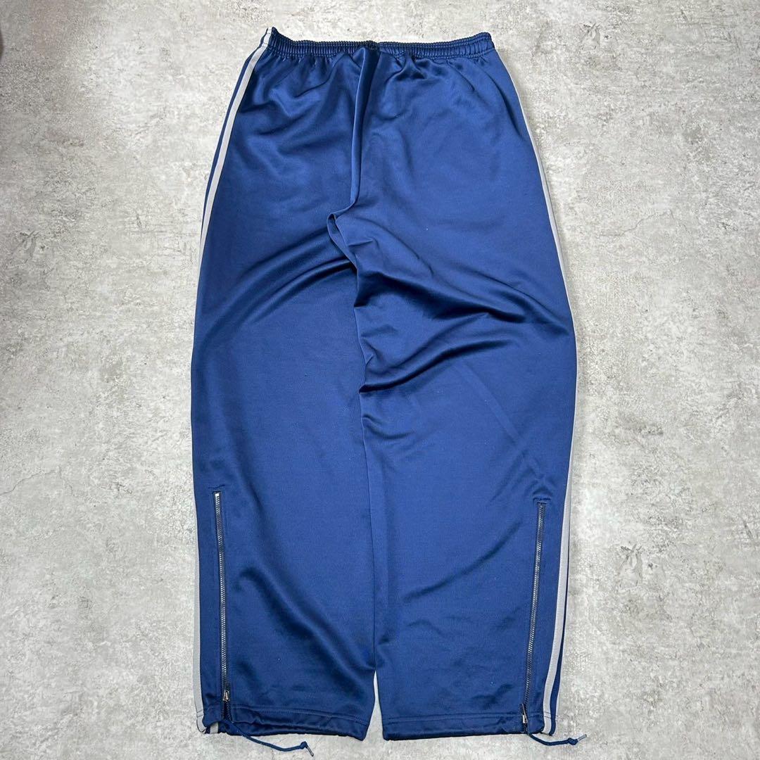 妖*魚様 y2k adidas トラックパンツ ワイド ネイビー パフォーマンス