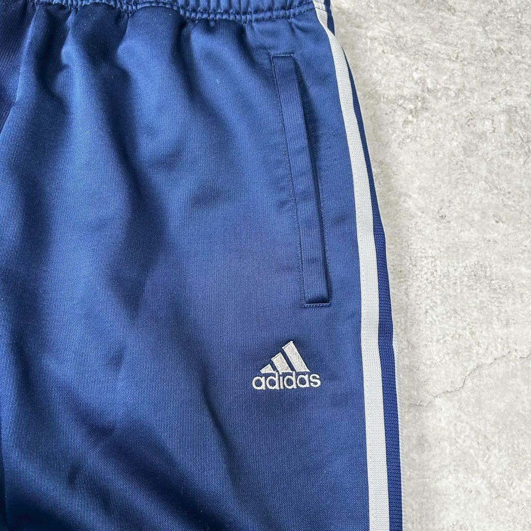 妖*魚様 y2k adidas トラックパンツ ワイド ネイビー パフォーマンス