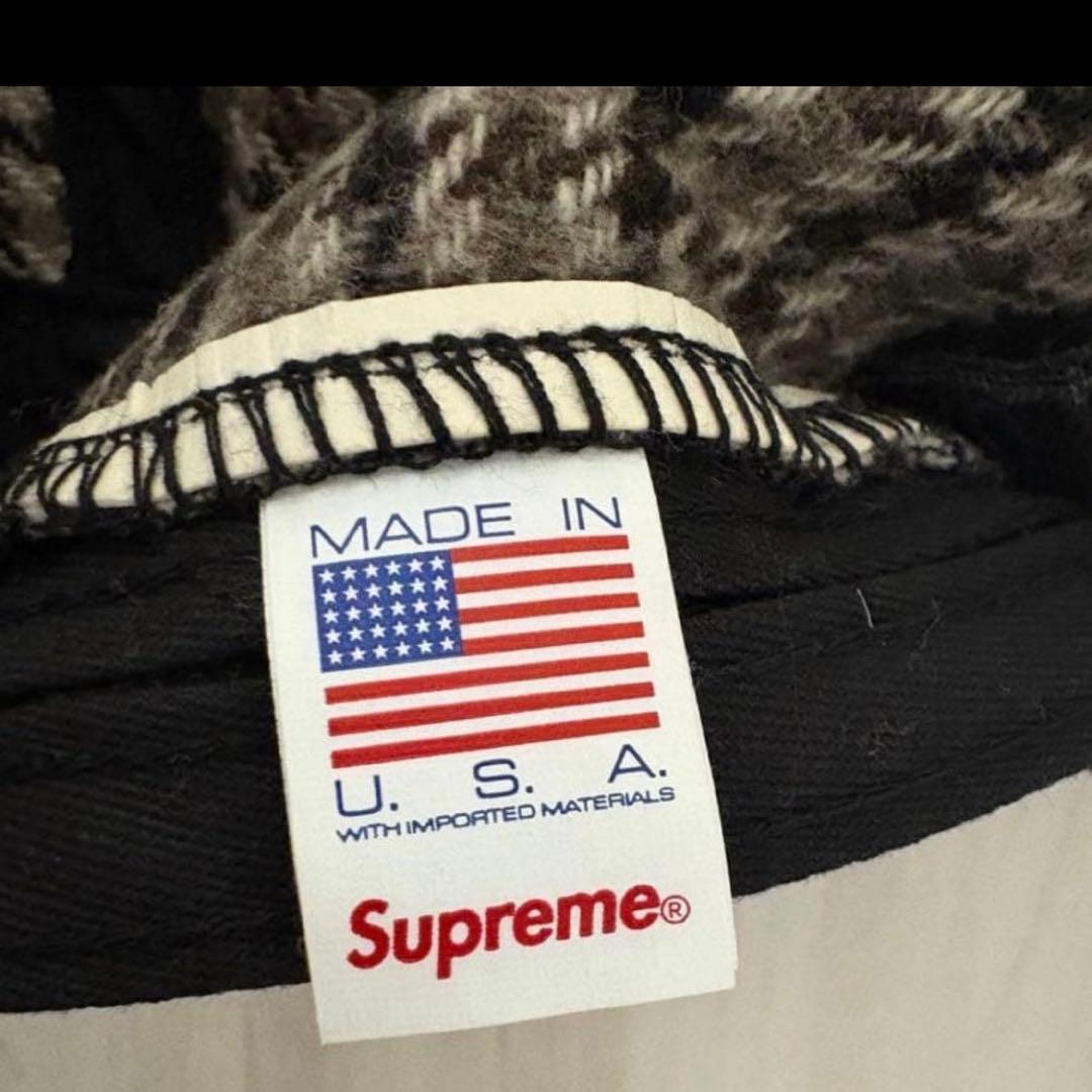 supreme チェック　キャップ　2023-24AW