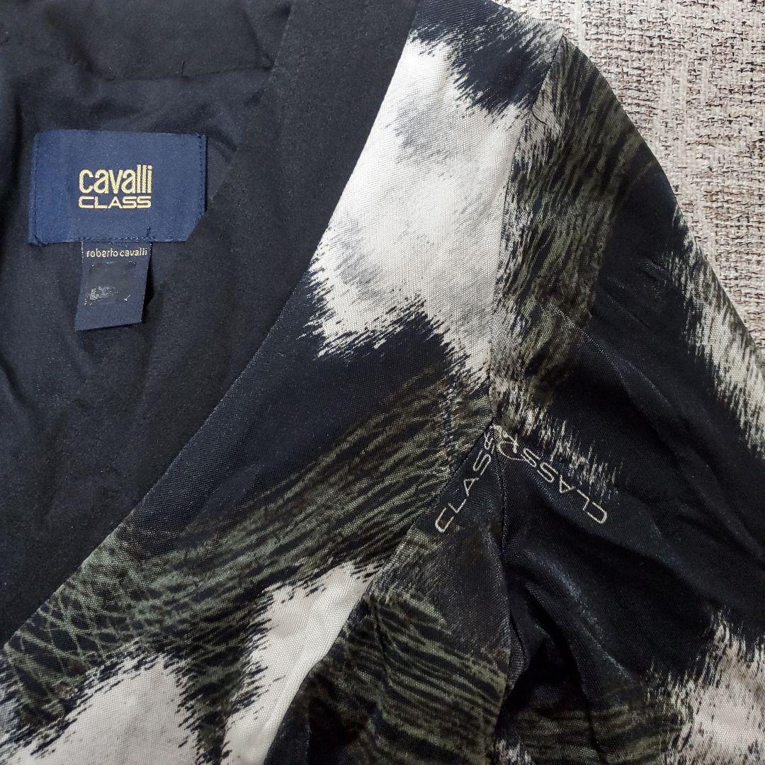 cavalli CLASS Vネック長袖ワンピース