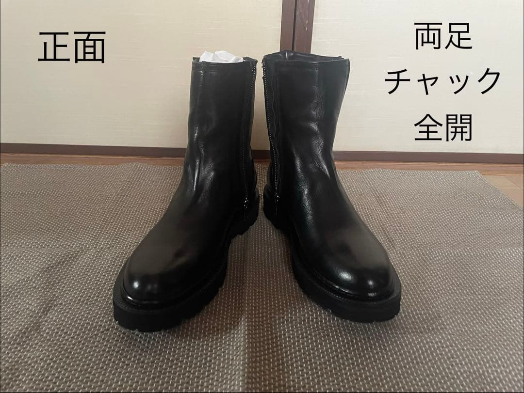 美品★未使用【STURLINI】BOTHS SIDE ZIP BOOTS