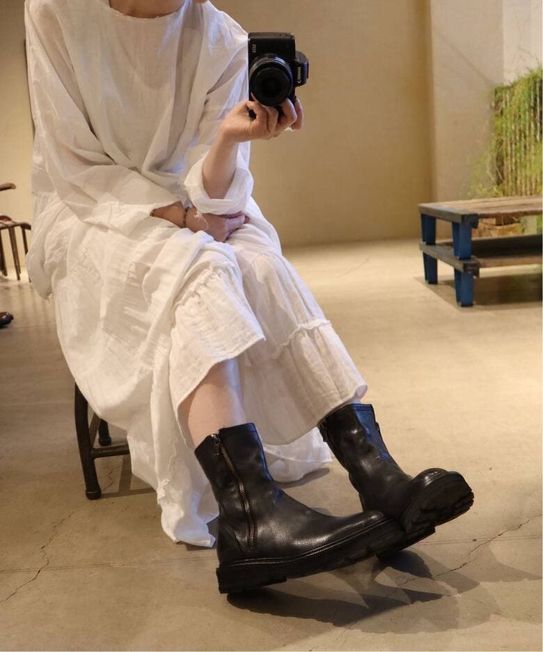 美品★未使用【STURLINI】BOTHS SIDE ZIP BOOTS