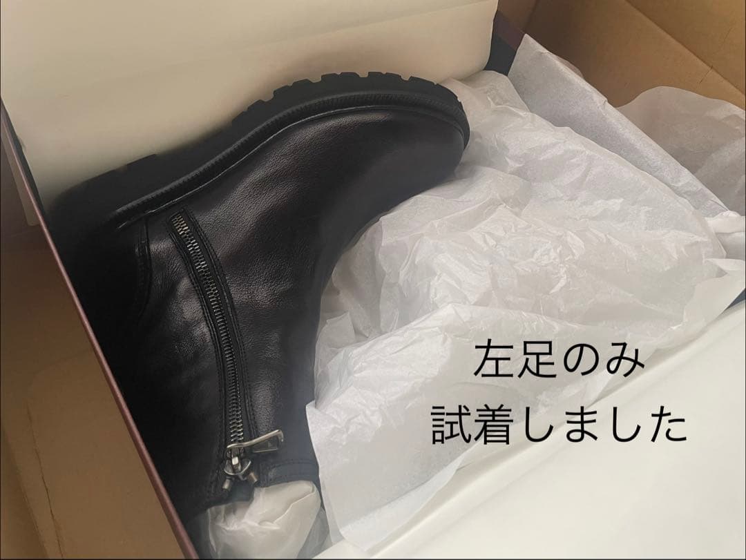 美品★未使用【STURLINI】BOTHS SIDE ZIP BOOTS