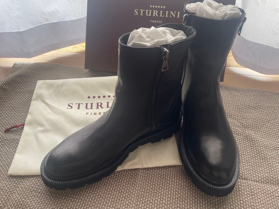 美品★未使用【STURLINI】BOTHS SIDE ZIP BOOTS