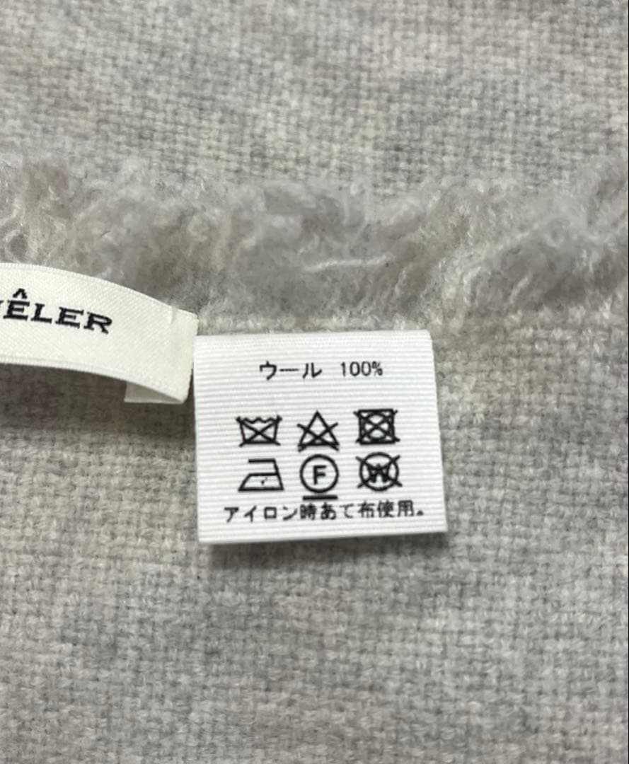 ASAUCE MELER ⭐︎アソースメレウールストール　ライトグレー