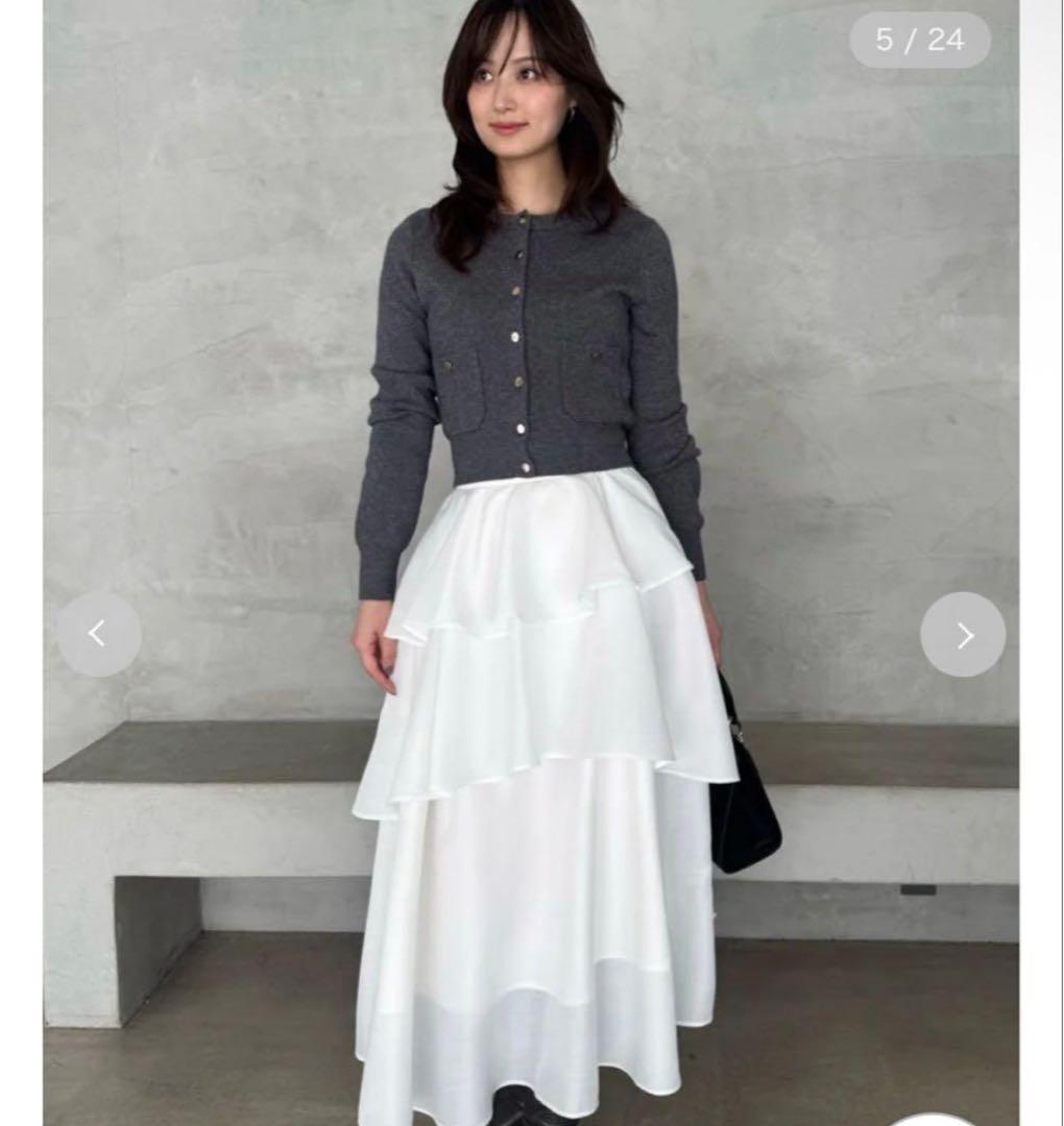 SNIDEL Sustainableティアードスカート