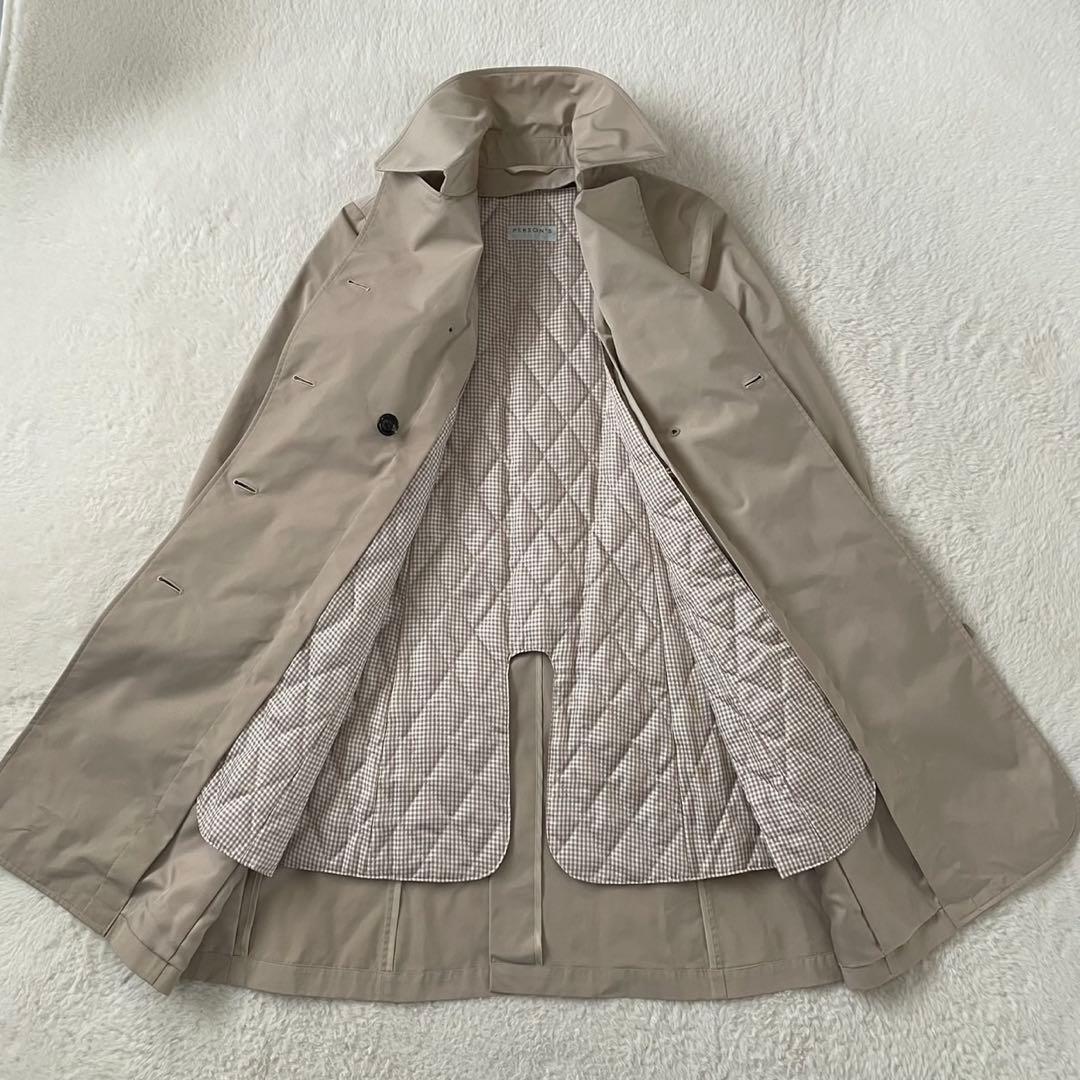 美品✨️ PERSON’S ダブル トレンチコート ライナー 洋服の青山 撥水加工