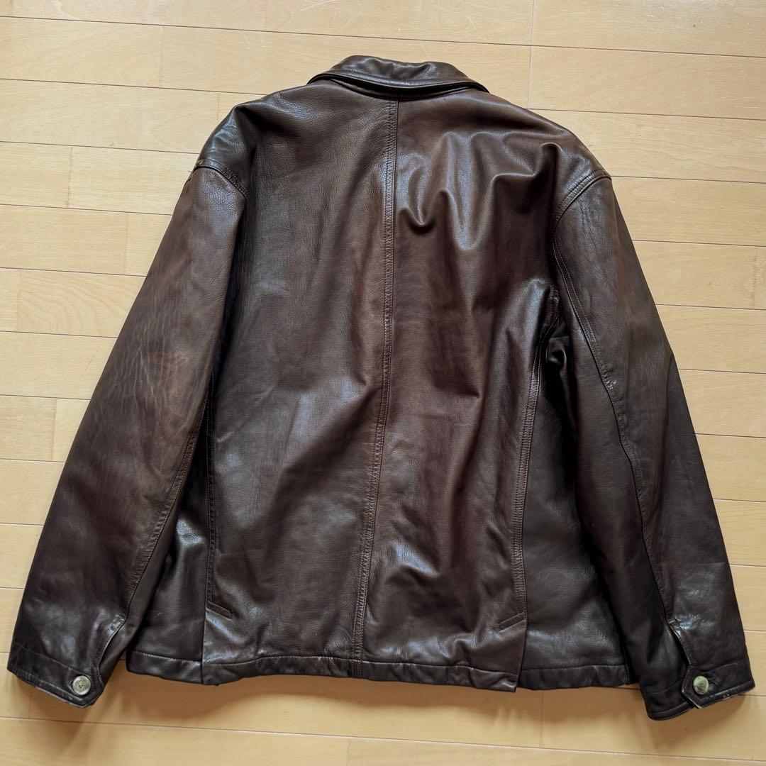 Dezert レザー　ジップアップ　ブルゾン