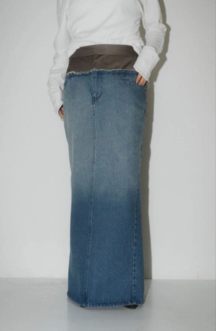 スカート Knuth Marf Docking Maxi Denim Skirt