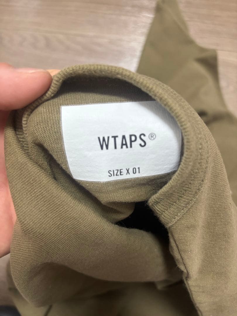 WTAPS カーキTシャツ 01 ダブルタップス