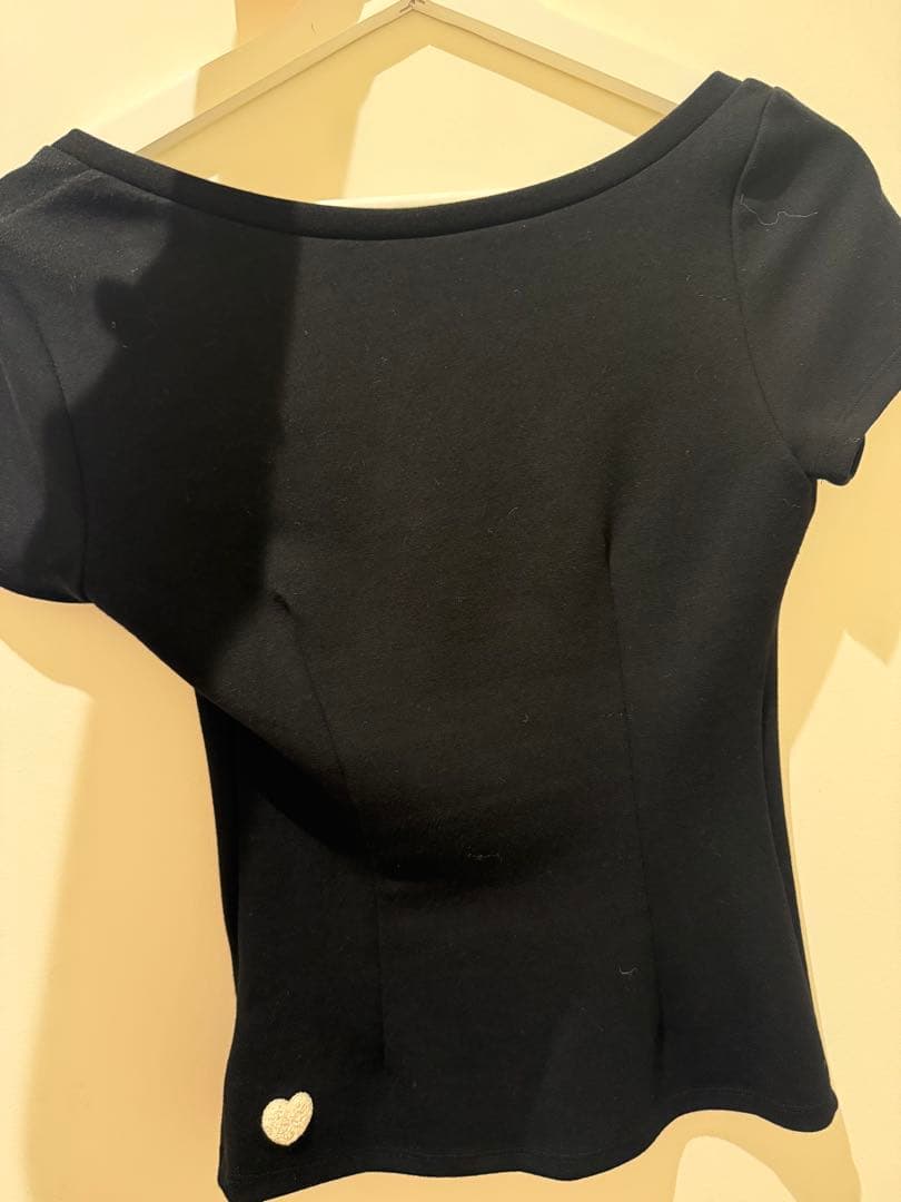 トップス Andmary logo tops black