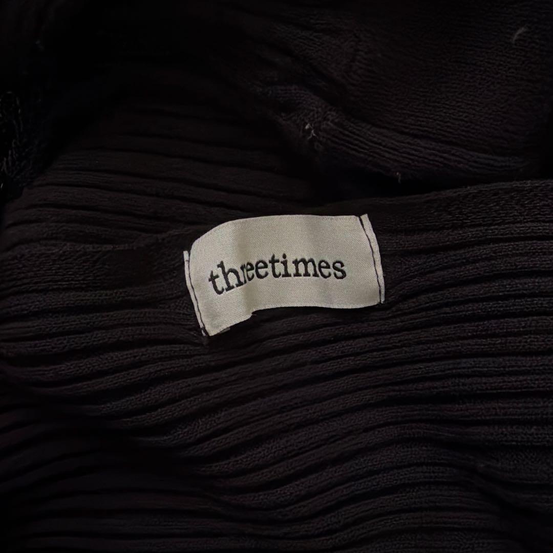 Threetimes ボレロ ブラック 黒 シズニルック