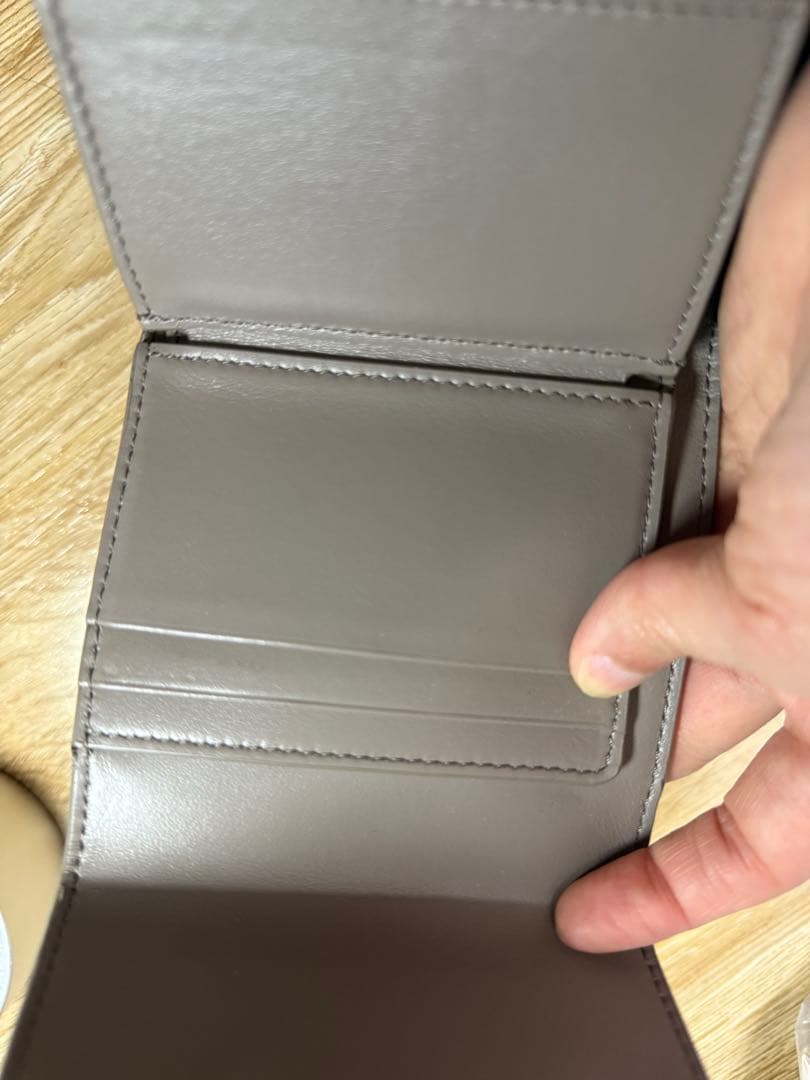 CELINE グレー 三つ折り財布　トリフォールド