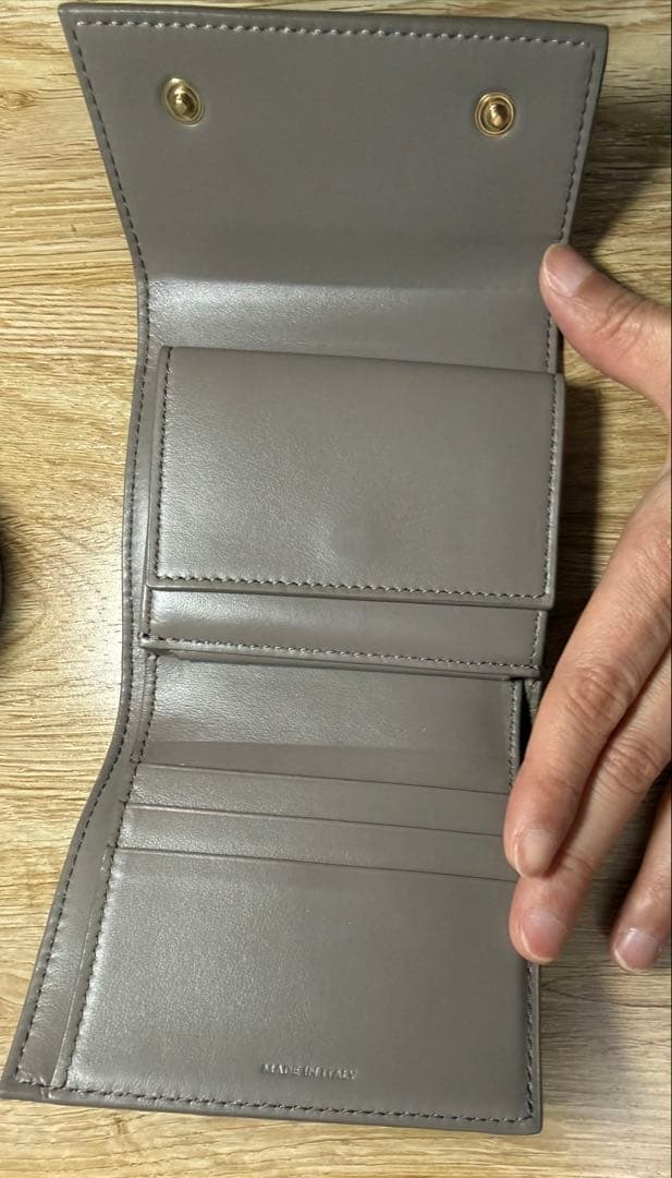 CELINE グレー 三つ折り財布　トリフォールド