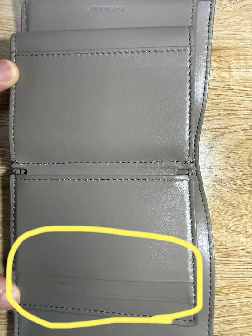 CELINE グレー 三つ折り財布　トリフォールド
