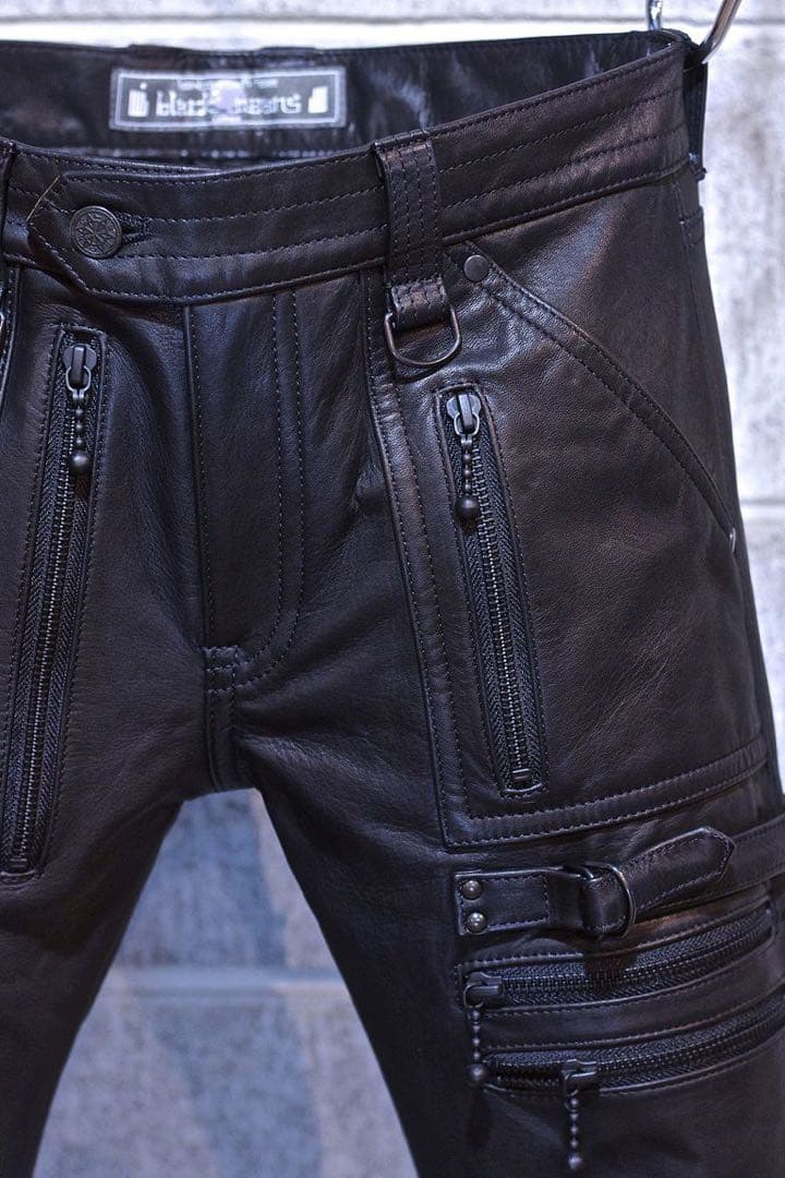blackmeans /レザーパンツ（BLACK ZIP）　定価￥124,300